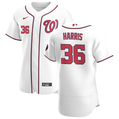 Washington Washington Nationals #36 Will Harris Men's Nike White Home 2020 Authentic Player MLB Jersey